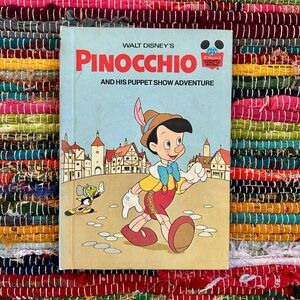 Disney Pinocchio Book Club Vintage 1973 Book